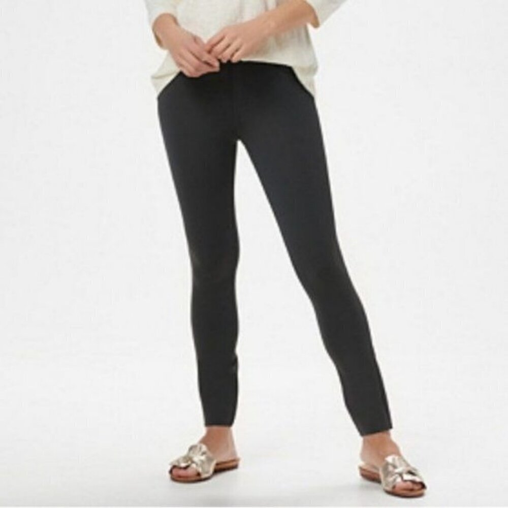 SPANX Ponte Ankle Four-Pocket Leggings - Very Black Size 2X Tall